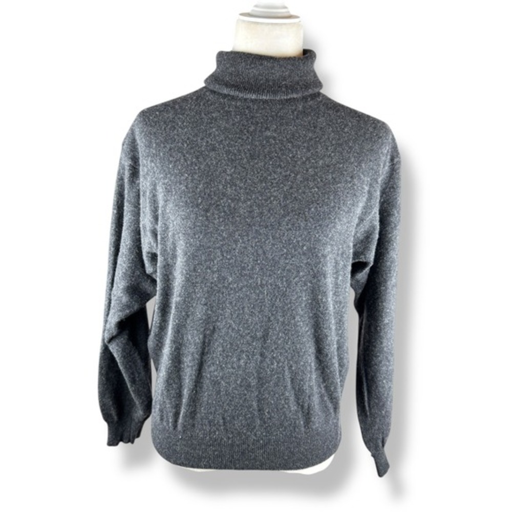 Benetton Turtleneck‎ Sweater Womens Size Medium Made in Italy Vintage 80s 90s